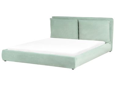 Waterbed Velvet BAJONNA 180 x 200 cm (EU Super King) Mint Green