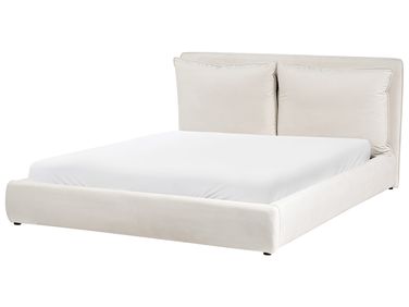 Waterbed Stof BAJONNA 160 x 200 cm Lichtbeige