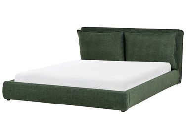 Waterbed Stof BAJONNA 180 x 200 cm Donkergroen