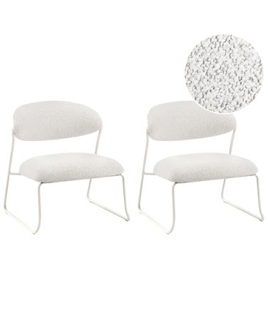 Set of 2 Armchairs KOLSVA Fabric Off-White