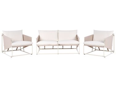 Tuin bankenset 4-zits PONTE Metaal Lichtbeige