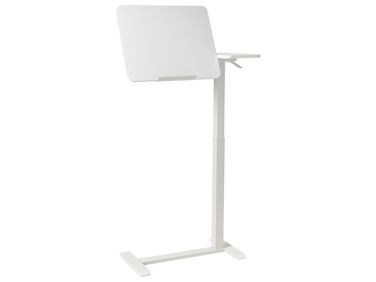 Bureau réglable manuellement en hauteur pour ordinateur portable SCHOLA Blanc 70 cm 40 cm