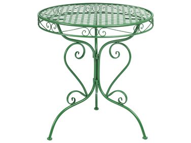 Table bistrot ALBINIA 70 cm 70 cm Métal Vert