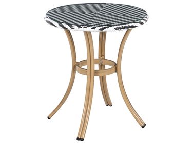 Bistrotafel RIFREDDO 70 cm 70 cm Veiligheidsglas Zwart