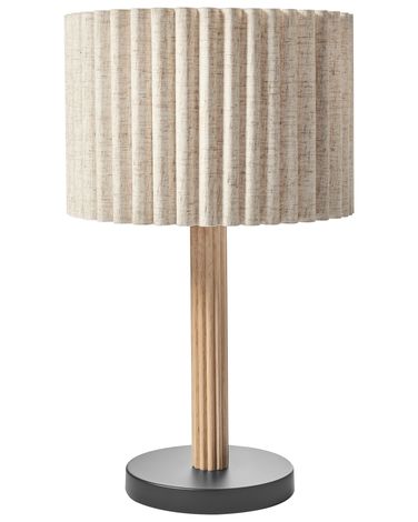 Tafellamp BELESSA Linnen Lichtbeige