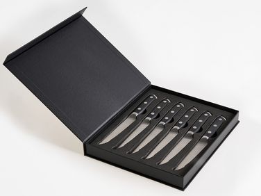 Set van 6 steakmessen TOYAMA Zwart