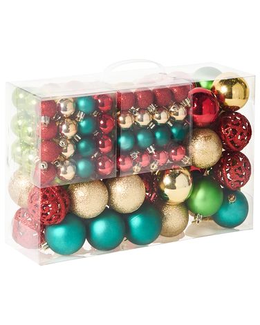 Set van 100 kerstballen VANERN Meerkleurig