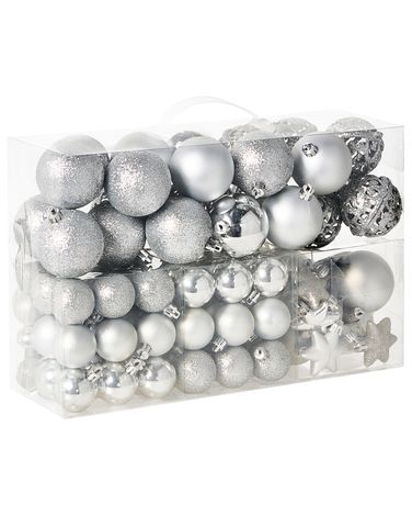 Set van 102 kerstballen BANDAK Zilver
