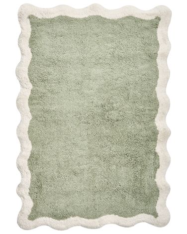 Tapis de bain NANGAL Vert 60 x 90 cm Coton