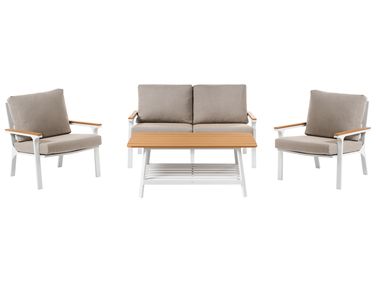 Loungeset met tafel 4-zits ORERO Taupe