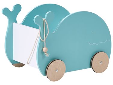 Toy Box with Wheels WOOLI 30 cm Blue