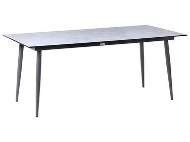Tuin eettafel TOLENTINO 180 cm 90 cm Steeneffect Lichtgrijs