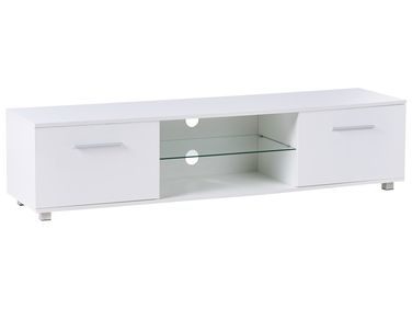 TV Stand with LED BANFF White