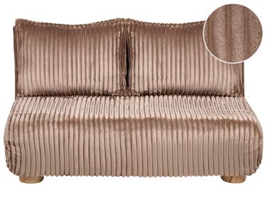 Slaapbank 2-zits ABISKO Corduroy Lichtbruin