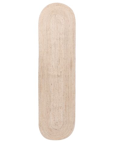 Tapis DEMIRCI Beige 80 x 300 cm Jute
