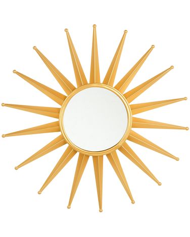 Wandspiegel PERELLI 60 cm 60 cm Metaal Goud