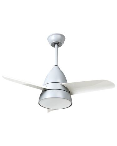 Ventilateur de plafond avec lampe STRAWBERRY Avec télécommande LED Gris