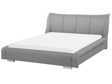 Waterbed Stof NANTES 180 x 200 cm Lichtgrijs