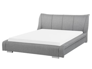 Waterbed Stof NANTES 160 x 200 cm Lichtgrijs