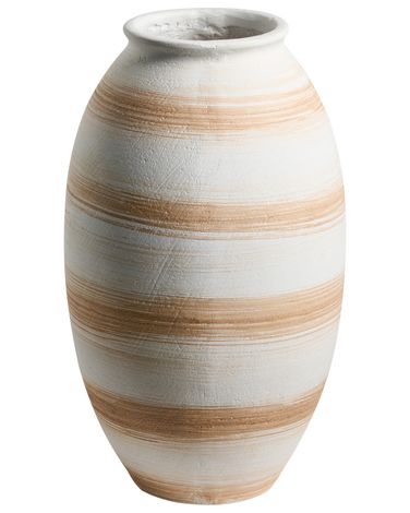 Vase à fleurs ZERVATA 42 cm Blanc cassé