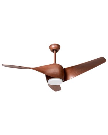 Ventilateur de plafond avec lampe PARIA Avec télécommande Marron