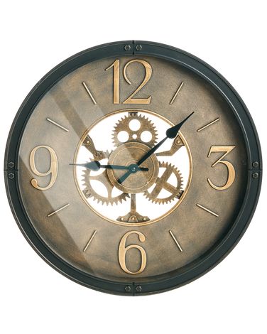 Wall Clock ALBACETE 50 cm Black