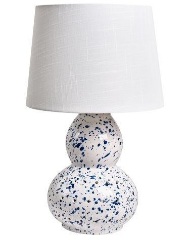 Table Lamp MACAL Ceramic White/ Blue