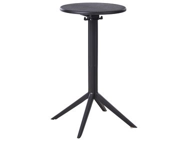 Table de bar de jardin LEGRENA 60 cm 60 cm Noir