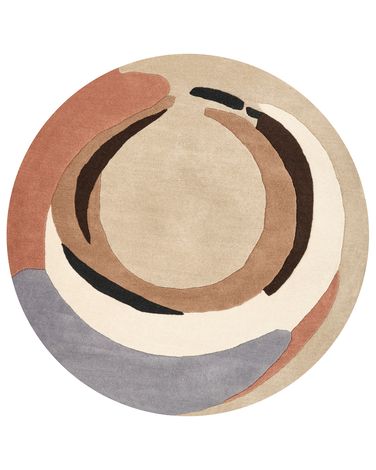 Rug SARGODHA Multicolour ø 140 cm Wool