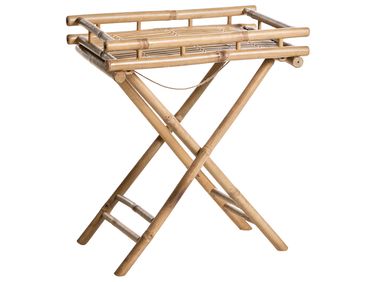 Table d'appoint MISICUNI Bambou Naturel Pliant
