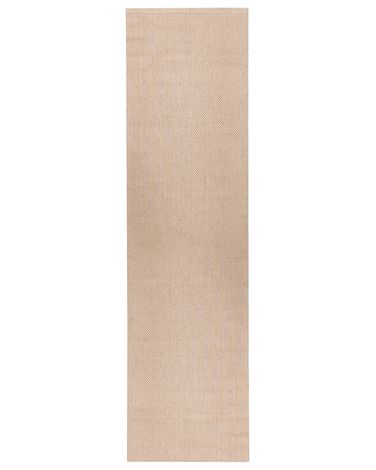 Tapis NANDED Beige clair 80 x 300 cm Jute