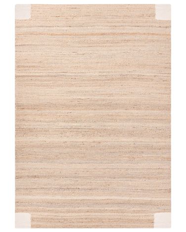 Vloerkleed AMRAVATI Lichtbeige 160 x 230 cm Jute