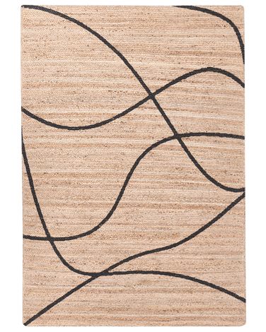 Vloerkleed GHOTA Beige 160 x 230 cm Jute