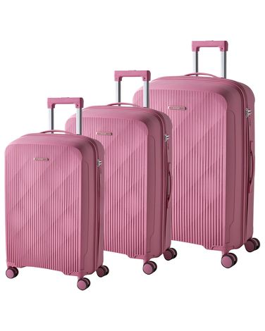 Set van 3 harde koffers TONSAI Roze