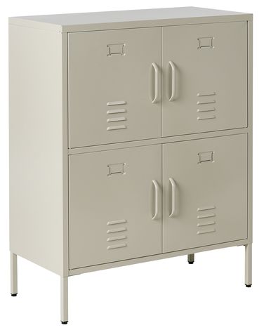 Storage Unit HOLBECK Metal Light Beige