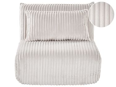 Single Sofa Bed LYSEKIL Corduroy Off-White
