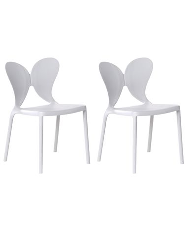 Set van 2 tuinstoelen LARISSA Lichtgrijs