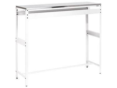 Tuin bartafel MAENZA 120 cm 40 cm Metaal Wit