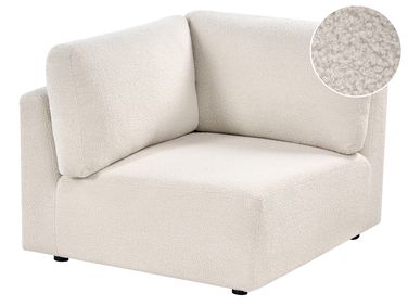 Module d'angle KIVVIK Bouclé Blanc cassé