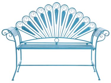 Tuinbank PAVIA 146 cm Metaal Blauw