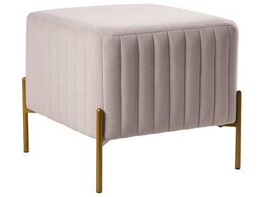 Hocker UTAH Fluweel Taupe