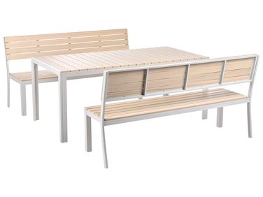 Tuinset met banken 6-zits COMO Beige