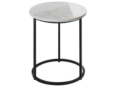 Table d'appoint TYRELL Marbre Blanc