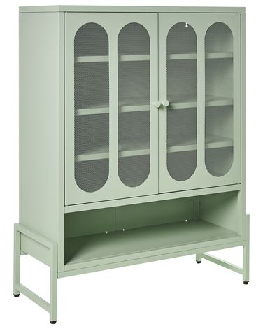 2 Door Sideboard SOLETTA Metal Mint Green
