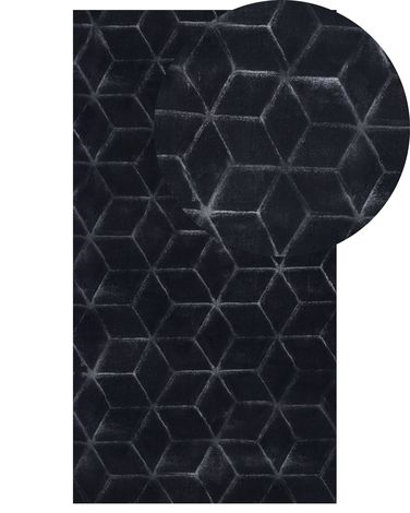 Tapis en fausse fourrure THATTA Noir 80 x 150 cm
