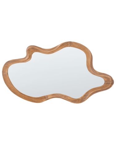 Wall Mirror DREVANT 89 cm 52 cm Pine Wood Natural