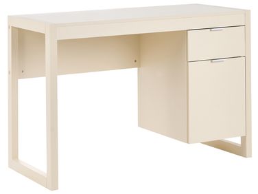 Table de bureau JOHNSON Beige clair 112 cm 50 cm
