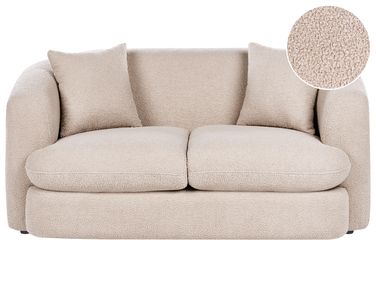 Sofa 2 Seater HUSBY Boucle Beige