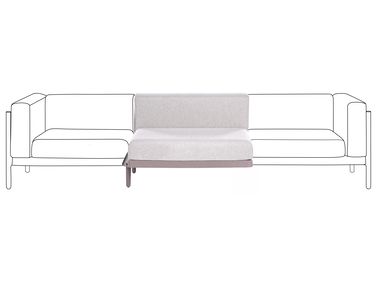 Tuinbank uitbreidingsmodule FERRETTI Taupe