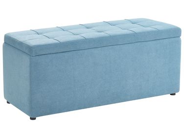 Pouf de rangement OREM Tissu 100 cm 40 cm Bleu